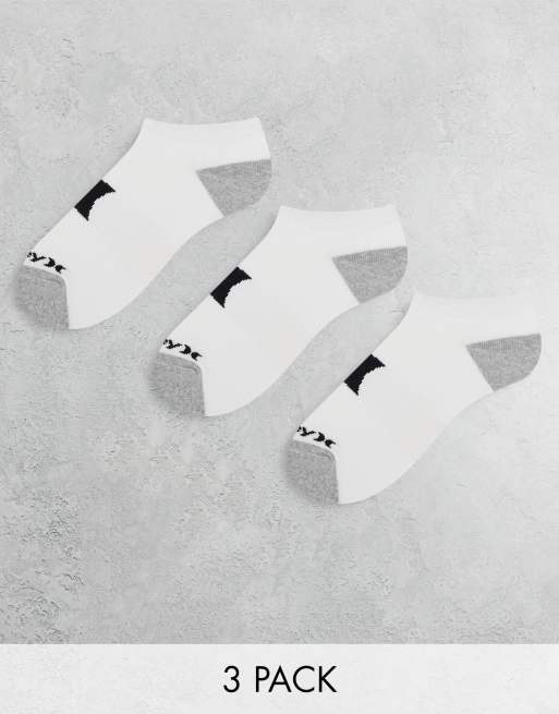 Hurley Icon trainer socks in white