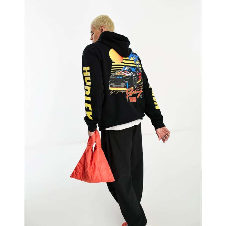 Hurley Nascar hoodie in black | ASOS