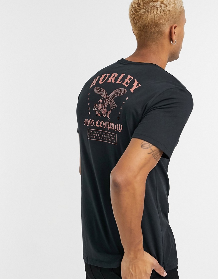 Hurley - National - T-shirt met Dri-Fit in zwart