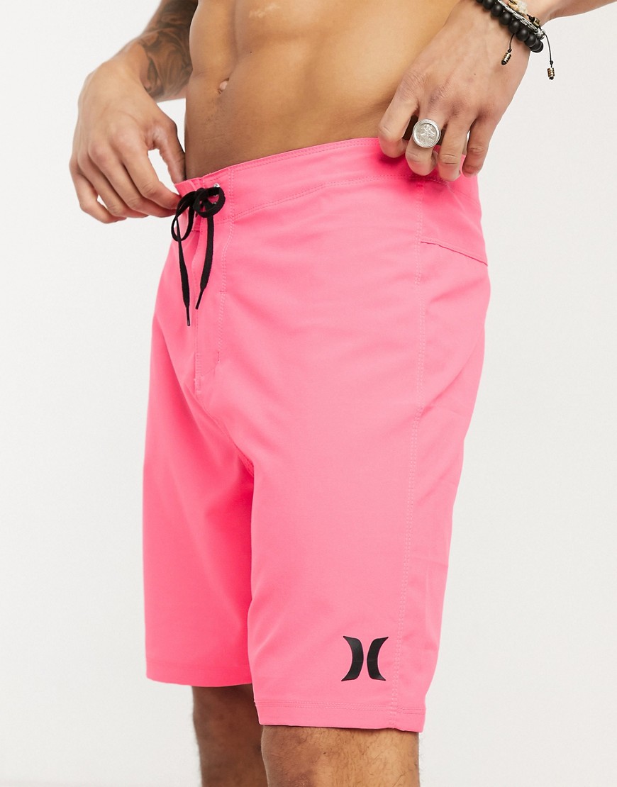 Hurley One and Only 20 board shorts in pink