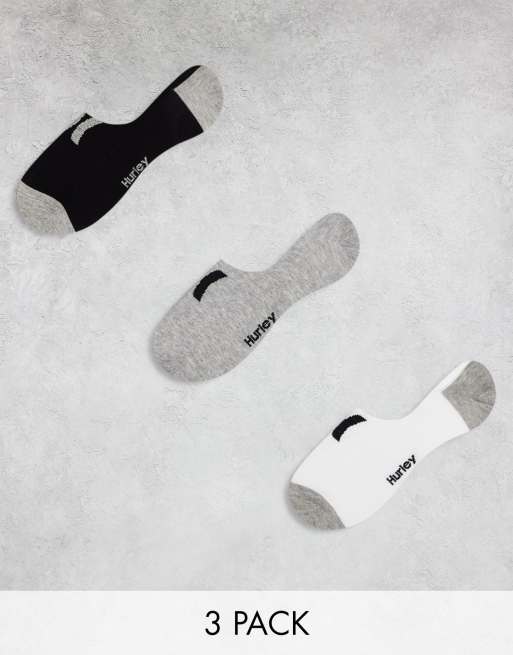 Hurley - One and Only - Confezione da 3 paia di fantasmini multicolore