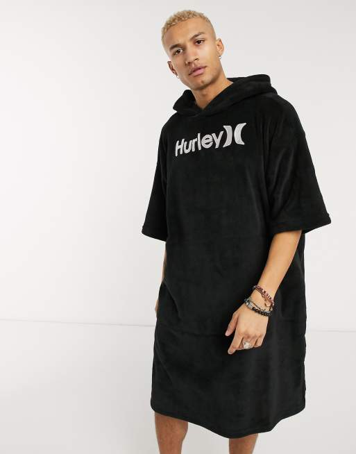 Hurley - One and Only - Sort håndklædeponcho
