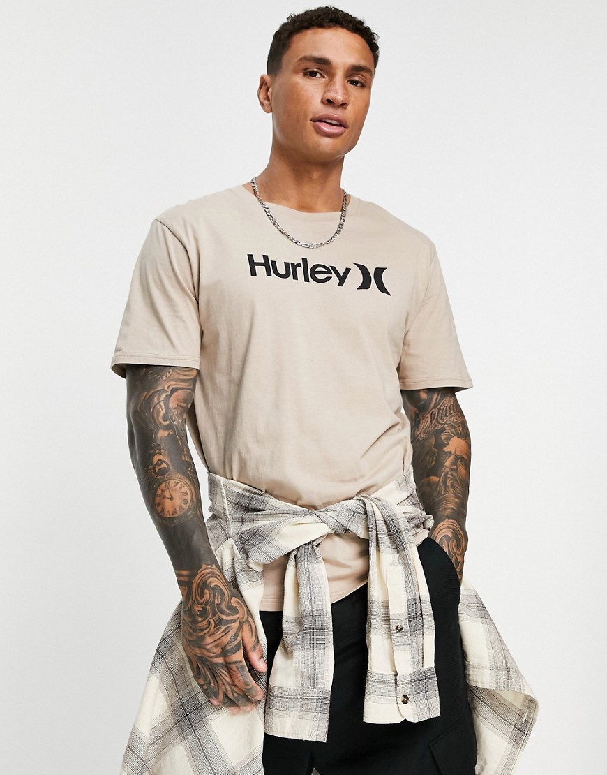 Hurley One and Only T-shirt in beige-Neutral