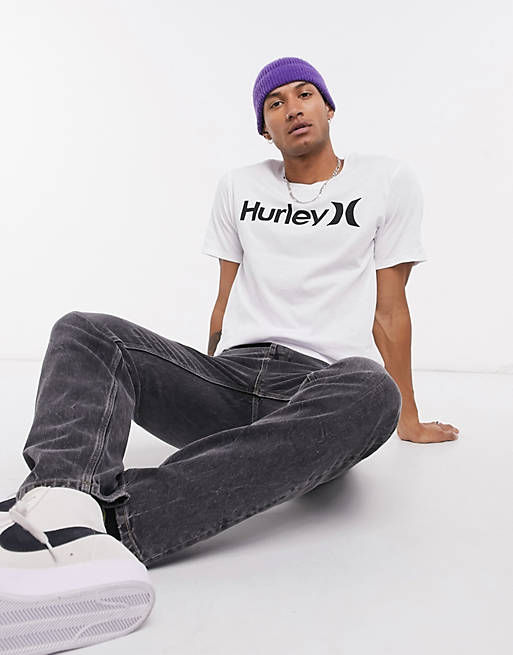 Hurley One & Only solid t-shirt in white 