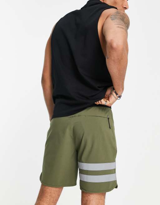 Hurley Phantom Block party 18' Board Shorts in olive