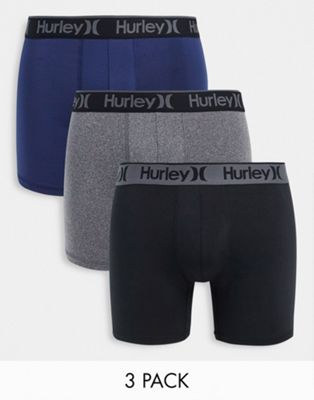 Hurley Regrinds 3 pack boxers in multi