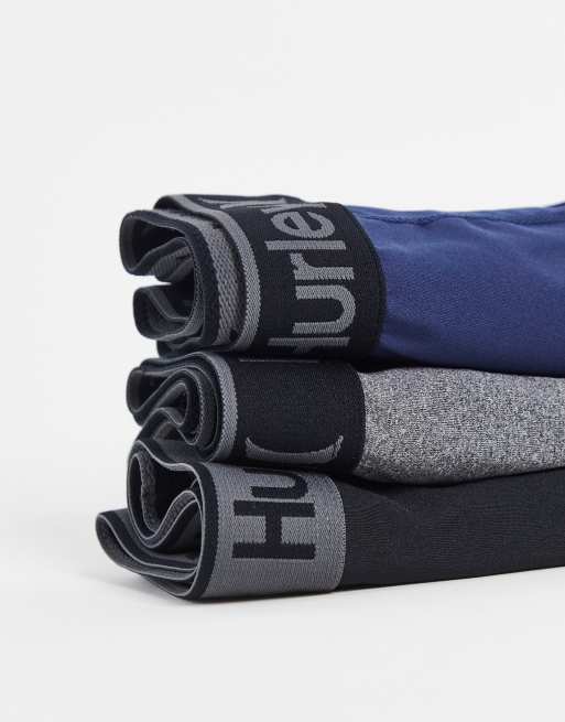Hurley – Regrinds – Flerfärgade boxershorts, 3-pack, 3 av 4