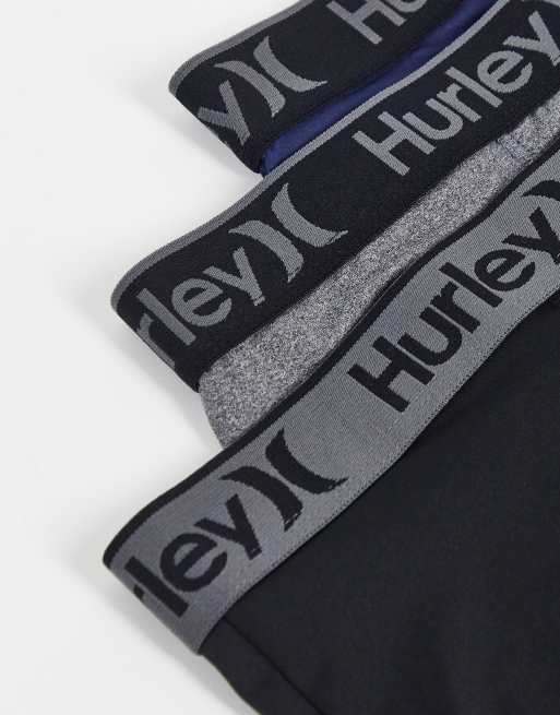 Hurley – Regrinds – Flerfärgade boxershorts, 3-pack, 4 av 4
