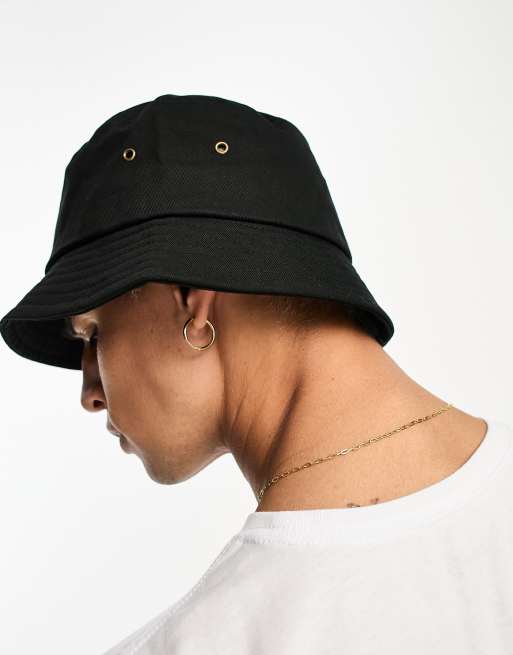 Hurley small logo bucket hat in black