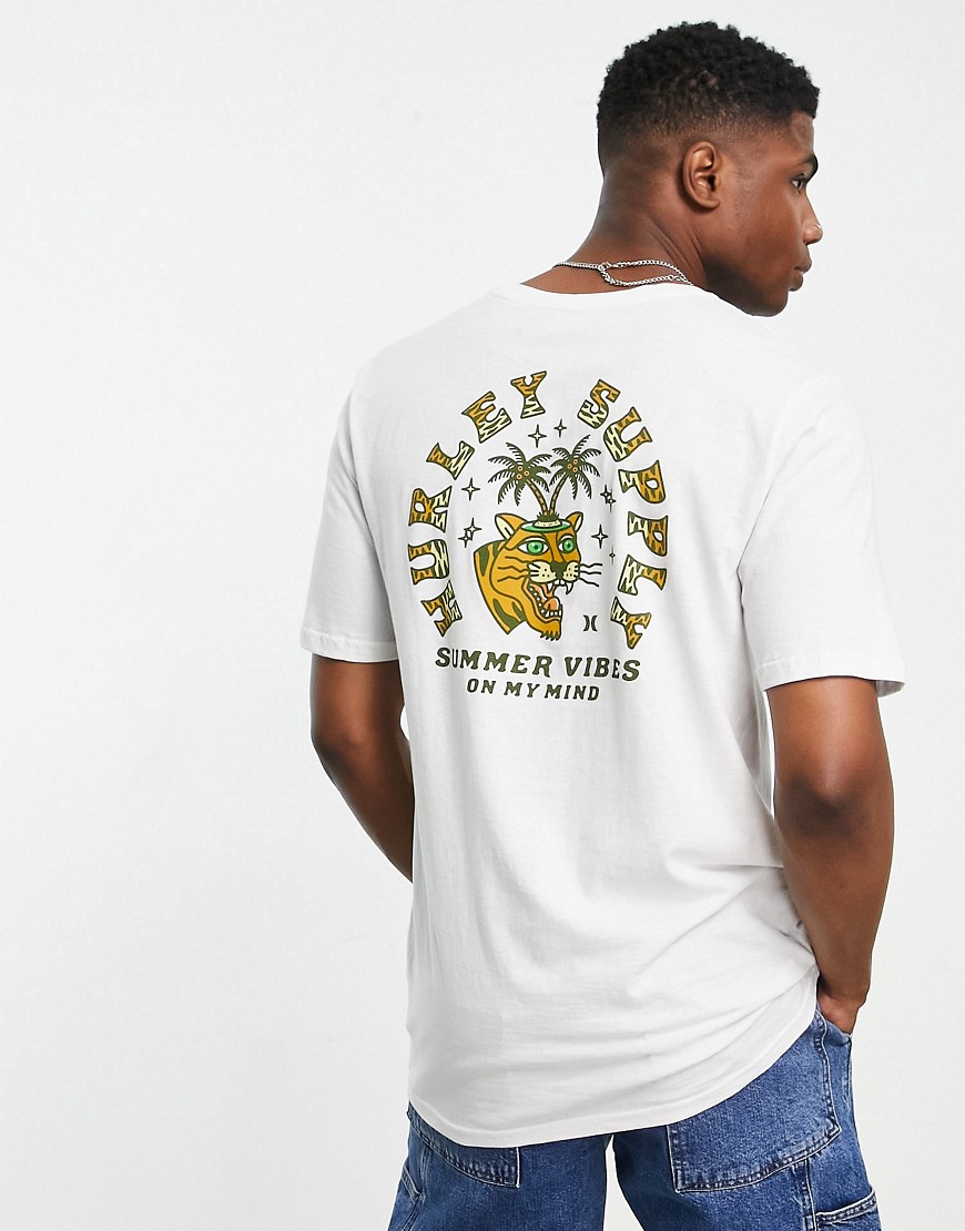 Hurley summer vibes back print t-shirt in white