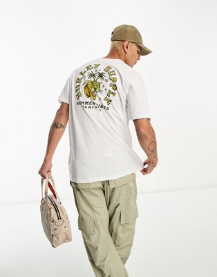 Hurley summer vibes back print t-shirt in white - ASOS Price Checker