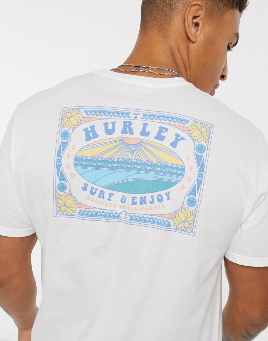 Hurley – Surf And Enjoy – Vit t-shirt