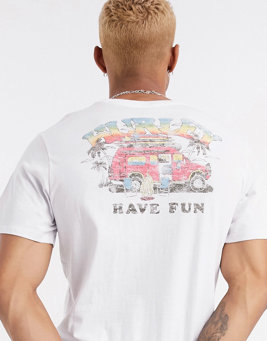 Hurley - Vancamper - T-shirt in wit