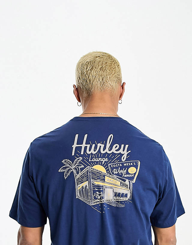 Hurley - 's back print t-shirt in blue