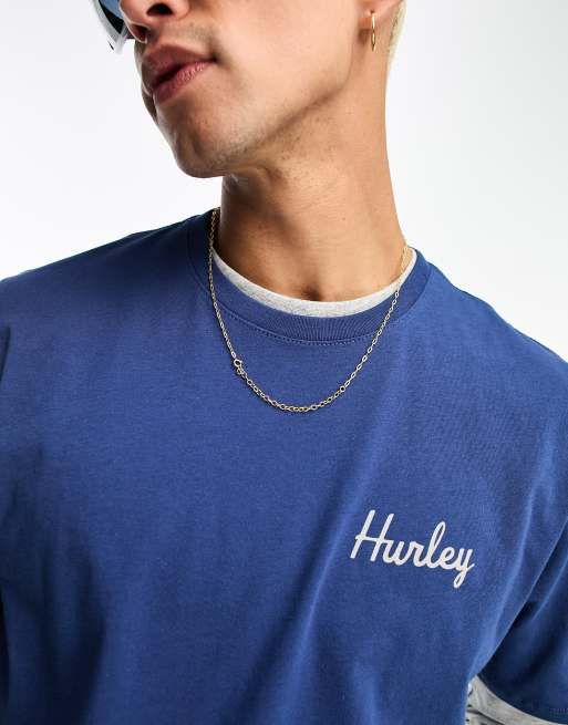 hurley blue shirt