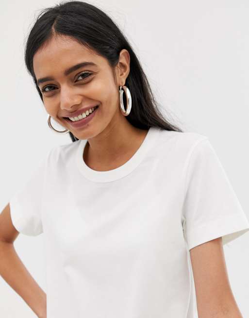 Hvid Kate t-shirt fra Weekday, 3 af 4