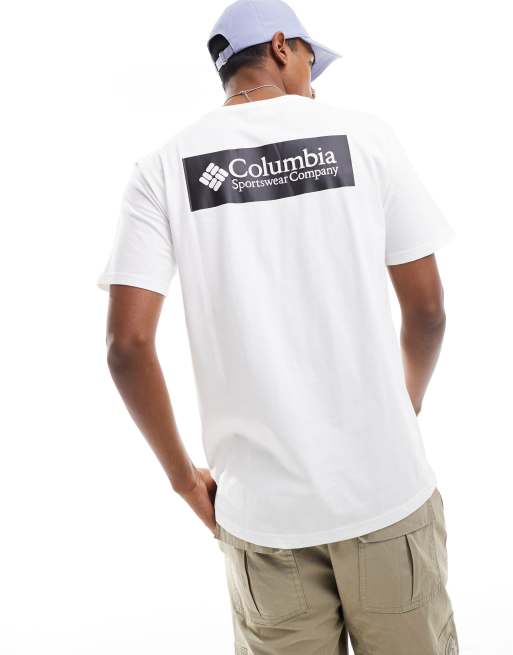 Hvid North Cascades T-shirt fra Columbia, 3 af 4