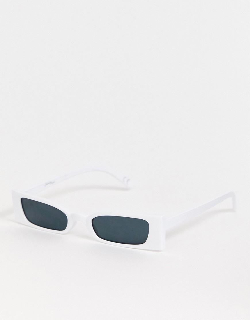 Hvide firkantede solbriller fra Jeepers Peepers