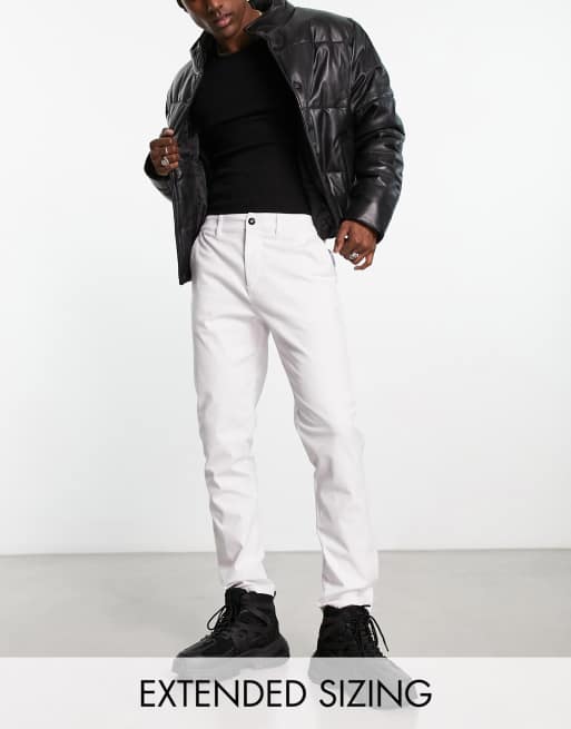 Hvide smalle chinos fra ASOS DESIGN