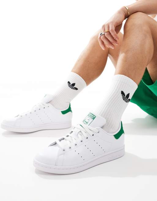Hvide sneakers i læder fra adidas Originals-Stan Smith