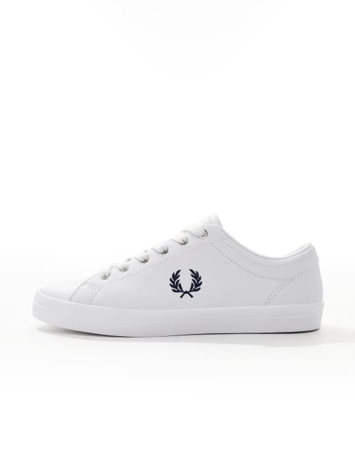 Hvide sneakers i læder fra Fred Perry B7, 2 af 5