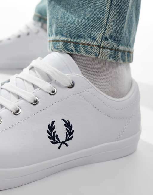 Hvide sneakers i læder fra Fred Perry B7, 4 af 5