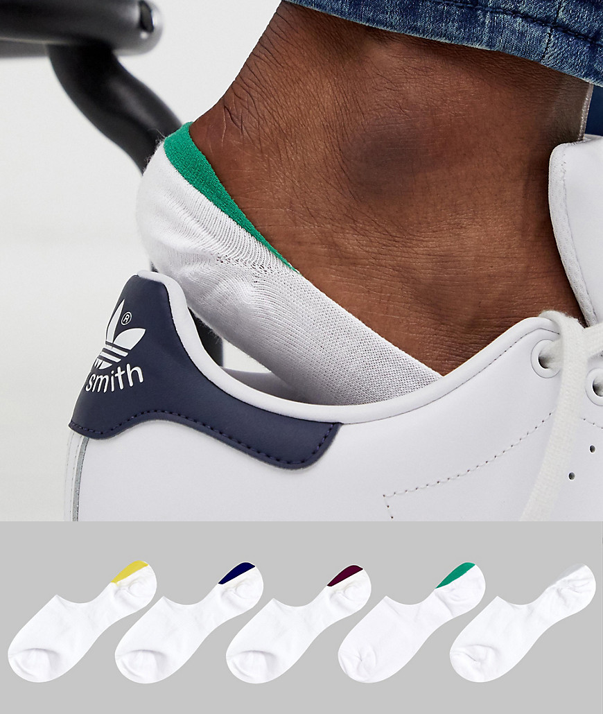 Hvide sneakerssokker fra ASOS DESIGN 5-pak