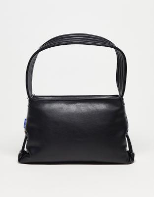 Hvisk Scape Faux Leather Shoulder Bag In Black ModeSens