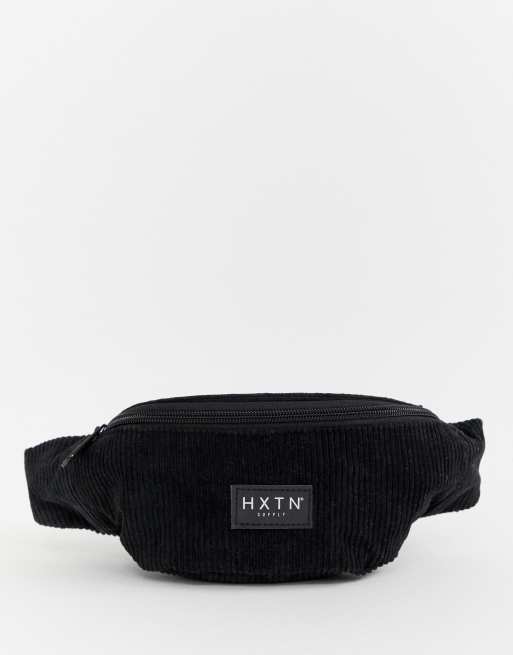 HXTN Supply Sac banane en velours c tel Noir