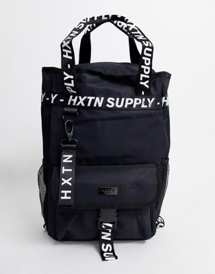 HXTN Supply - Utility rugzak met logobies in zwart