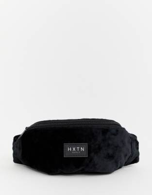 black velvet bum bag
