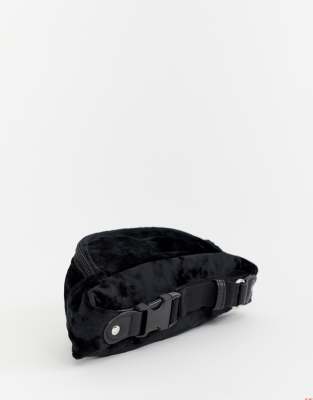 black velvet bum bag