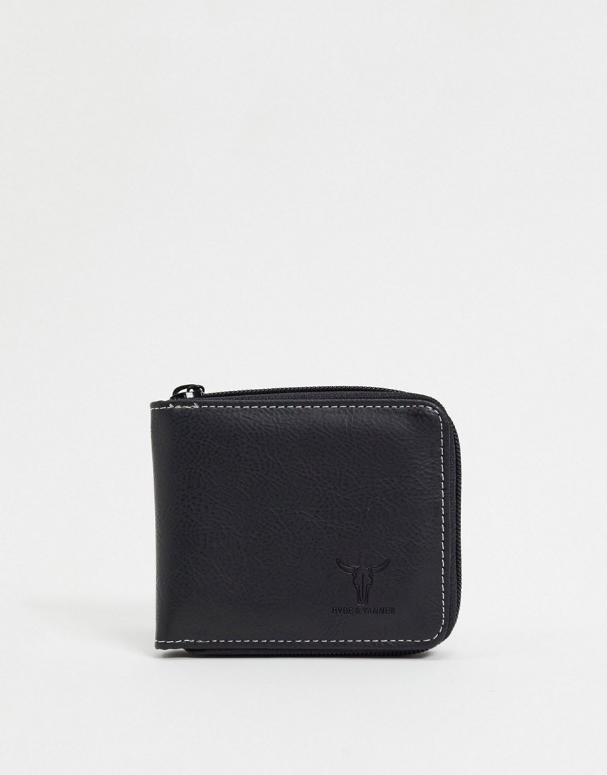 Hyde & Tanner zip wallet-Black