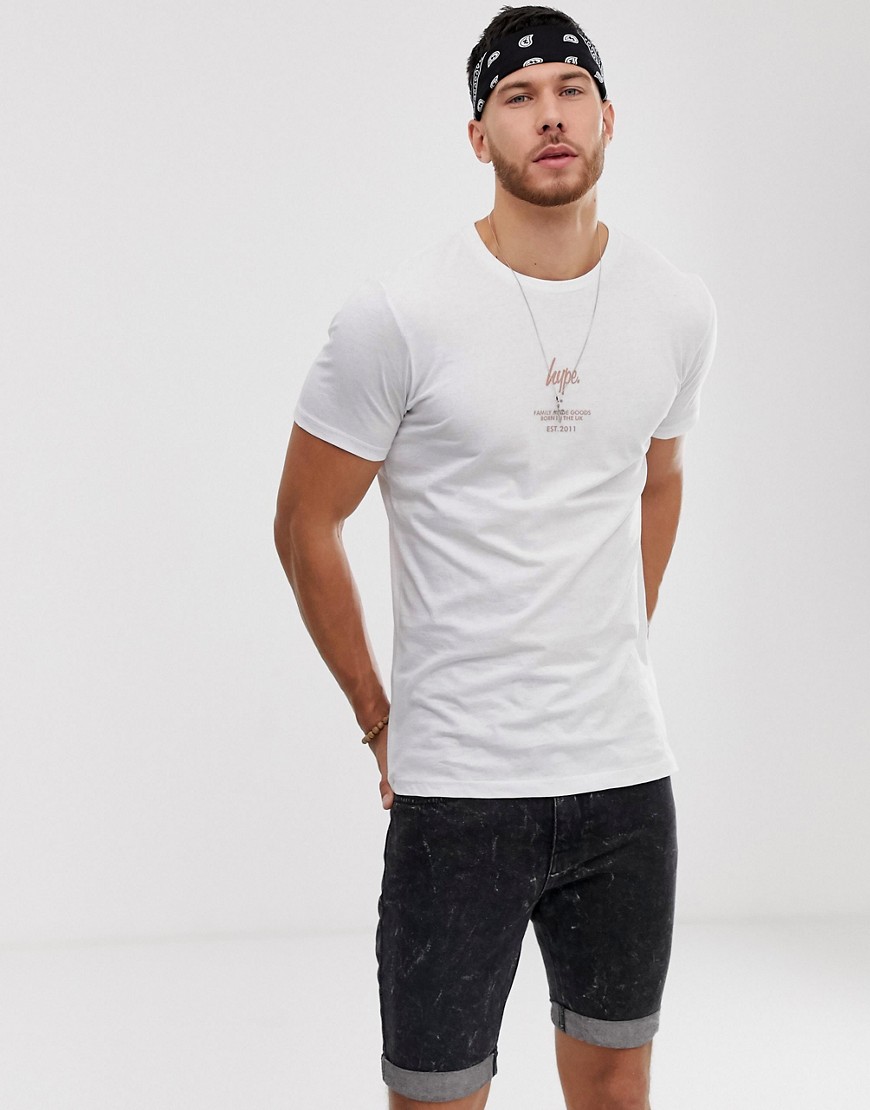 Hype back print t-shirt-White