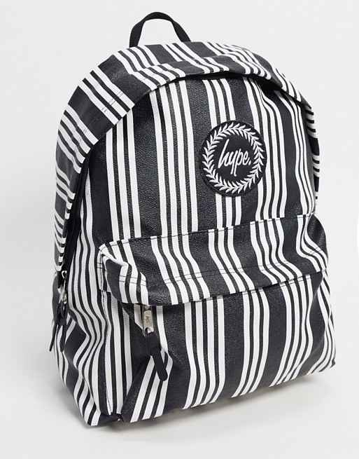 Hype backpack in mono stripe