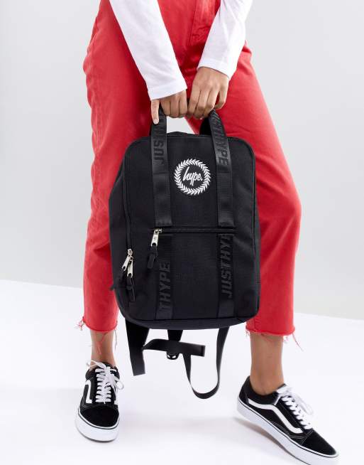 Hype black boxy on sale backpack