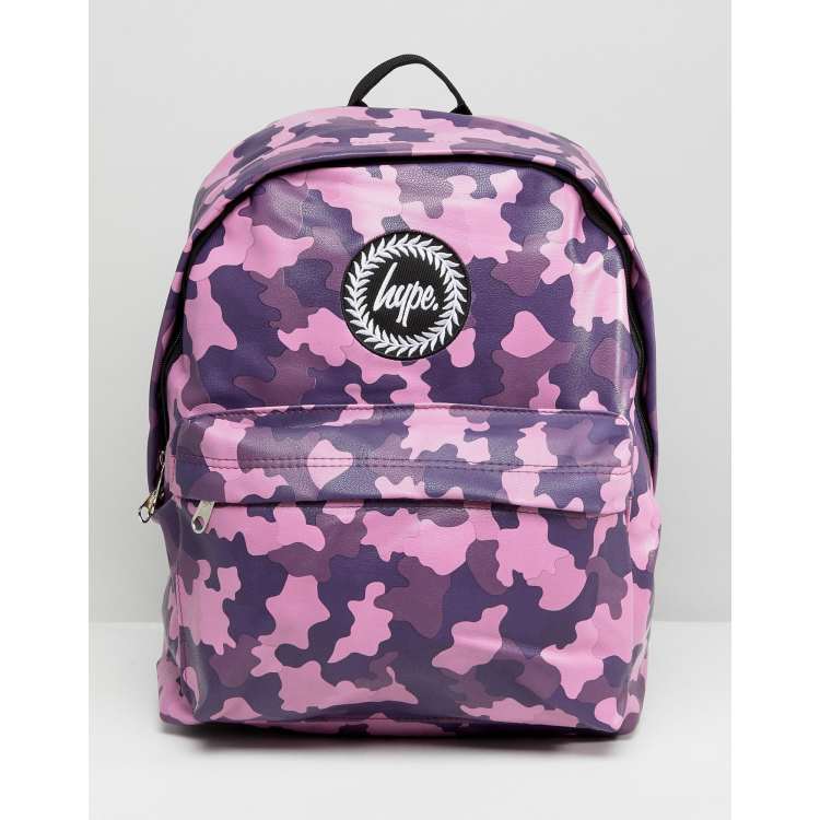 Hype pink store camo backpack