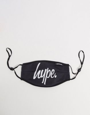 Hype – Gesichtsmaske mit verstellbaren Riemen in Schwarz