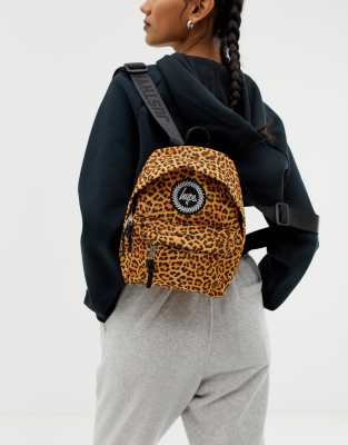 hype leopard print backpack