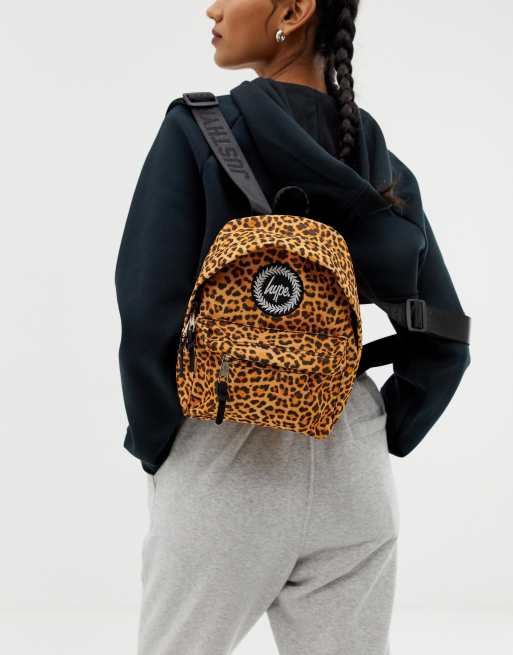 Hype leopard print discount backpack