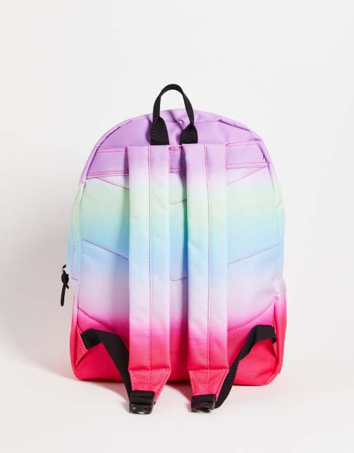 Hype pastel stripe fade backpack in multi