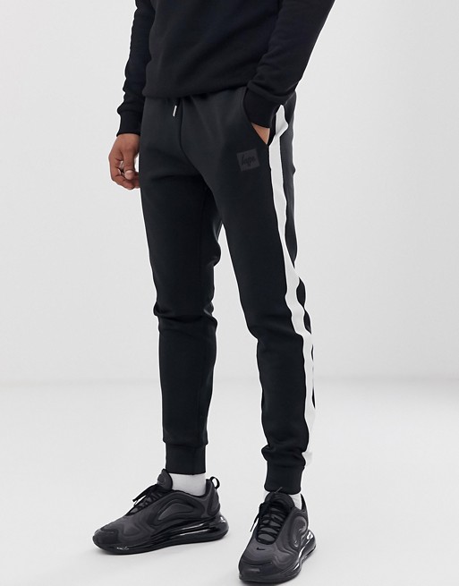 Hype poly stripe slim fit joggers