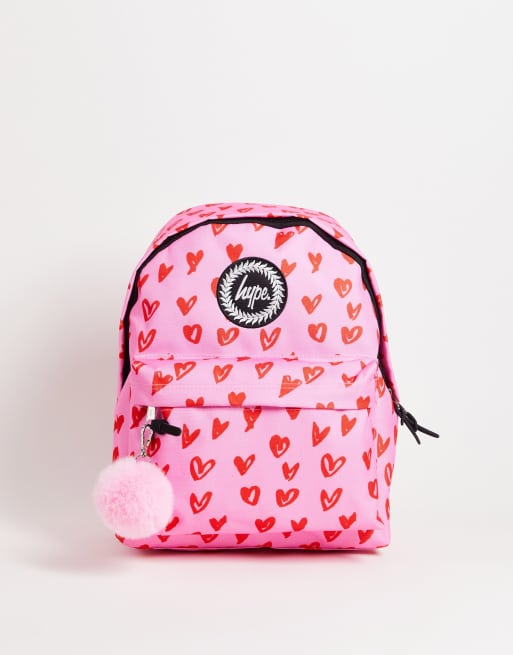 Pink store heart backpack