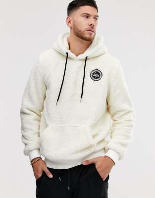 sherpa hoodie asos