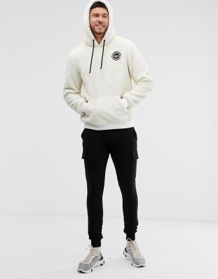 sherpa hoodie asos