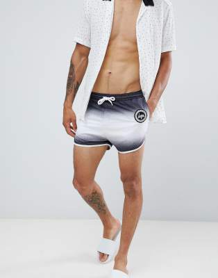 Hype swim shorts in speckle fade-Black