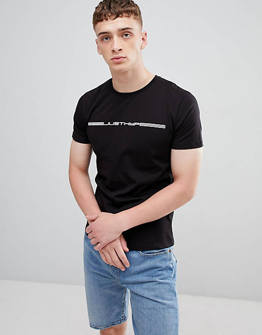Hype t-shirt with race logo in black | ASOS