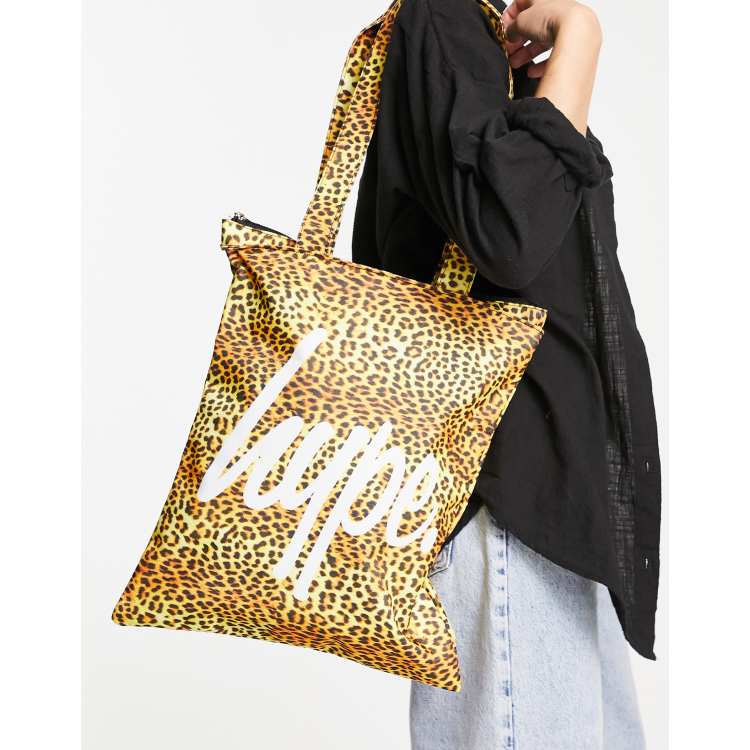 Hype tote bag in leopard print ASOS