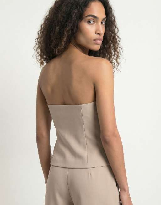 HYPEDROP - Bandeau-top in zeemleerkleur, 4 van 7