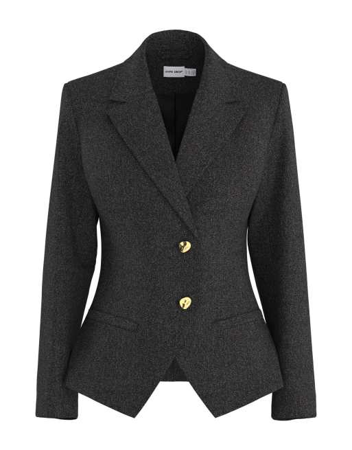 HYPEDROP - Blazer in gemêleerd zwart, 6 van 7